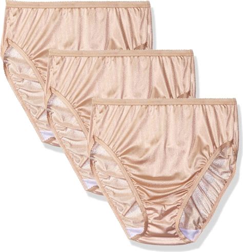 Womens Nylon Full Cut Brief Panties 